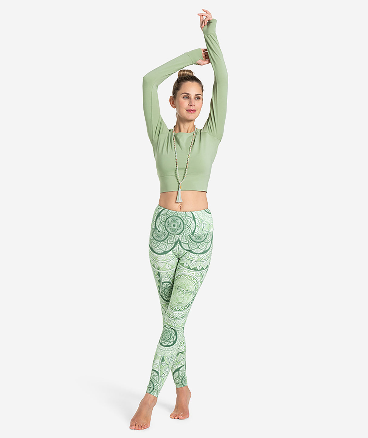 Mala Hridaya Amazonit (Länge: ca. 50 cm) - YOGISHOP