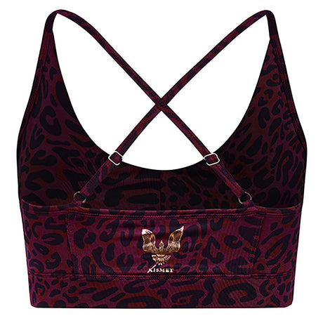 Yoga Bra Amba leo - ruby - YOGISHOP