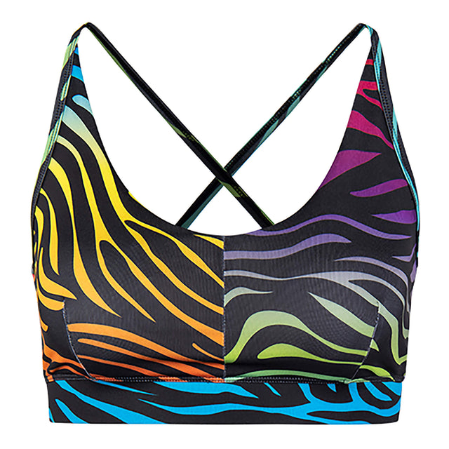 Yoga Bra Amba zebra - rainbow - YOGISHOP