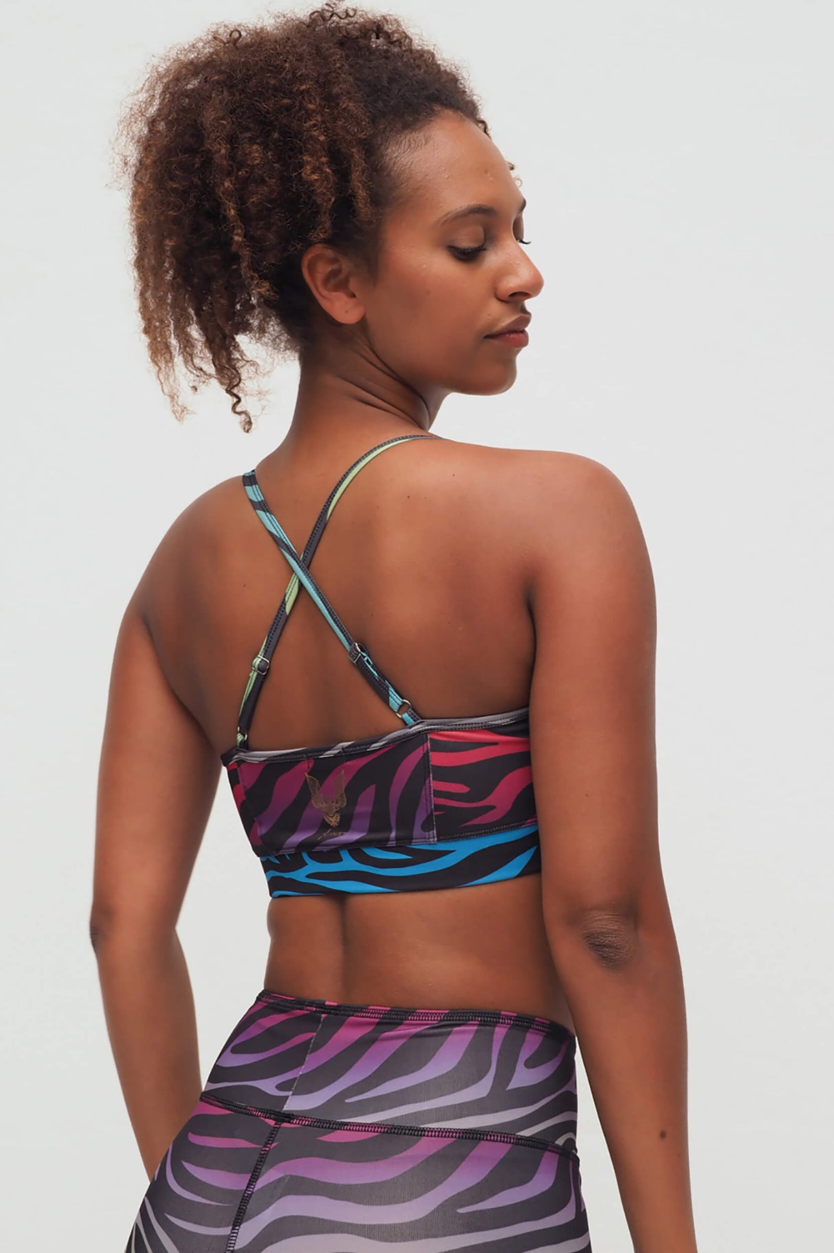 Yoga Bra Amba zebra - rainbow - YOGISHOP
