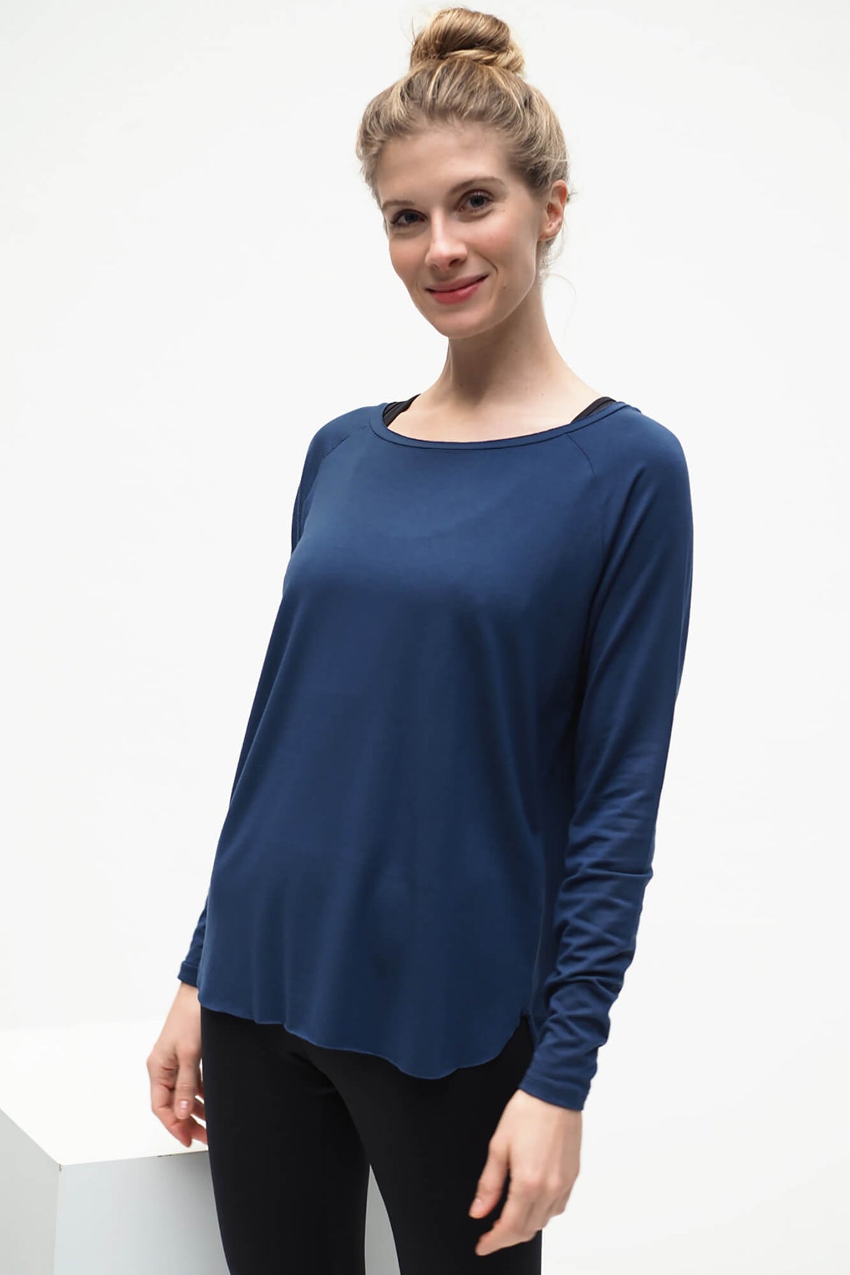 Yoga-Longsleeve "Amun" - blue - YOGISHOP