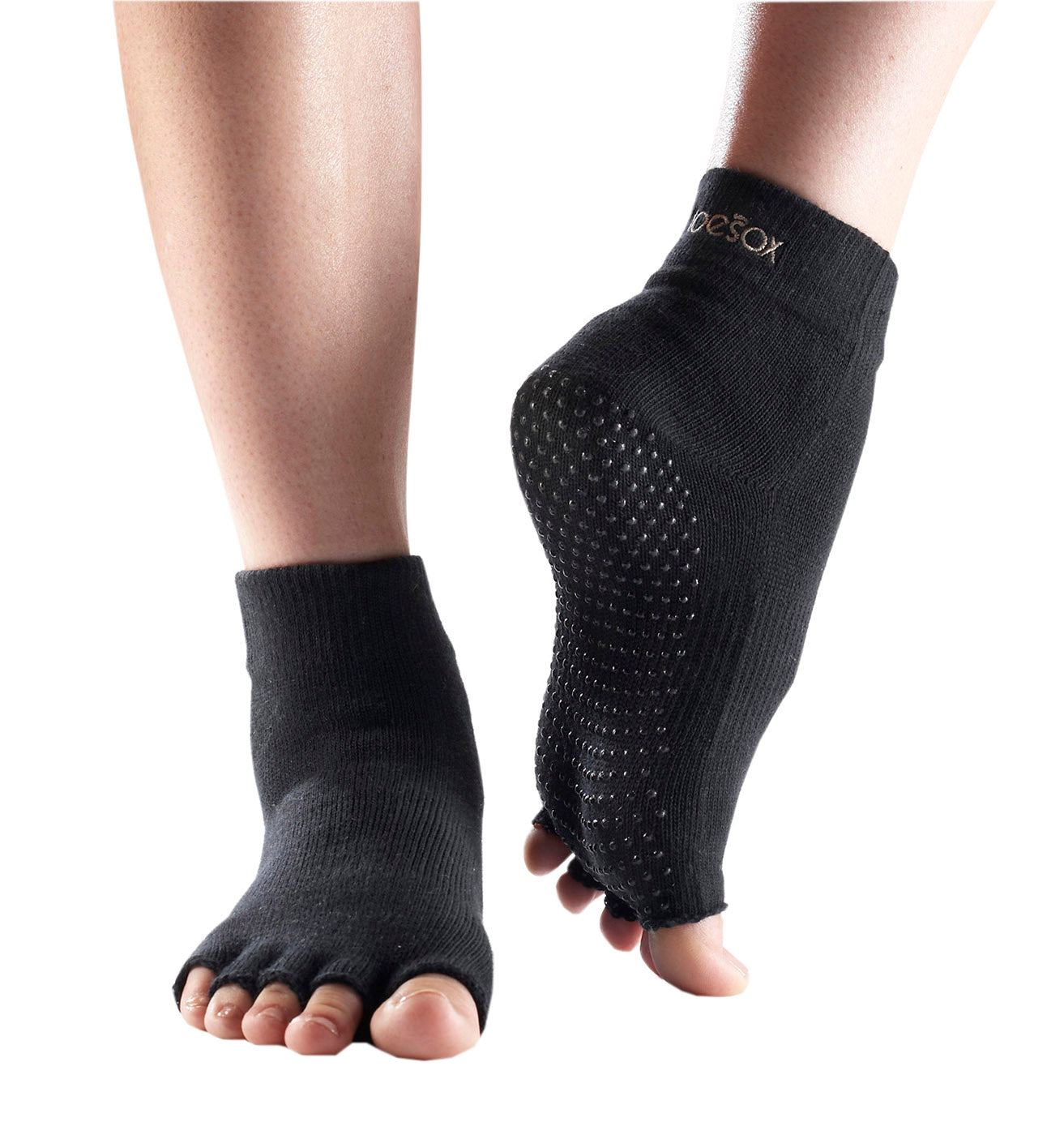 Zehensocken "ANKLE" offen, black - YOGISHOP