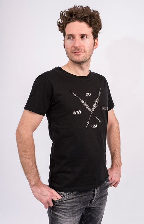 Shirt "Arrow Warrior", men - black - YOGISHOP