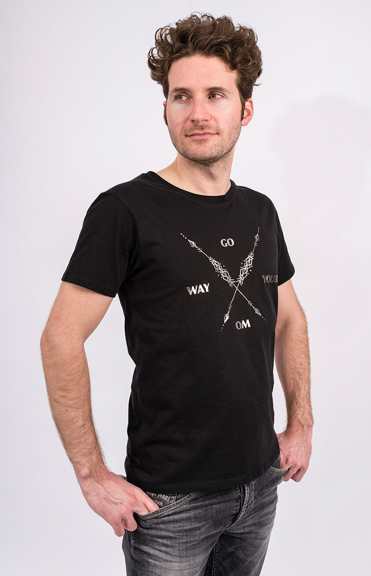 Shirt "Arrow Warrior", men - black - YOGISHOP