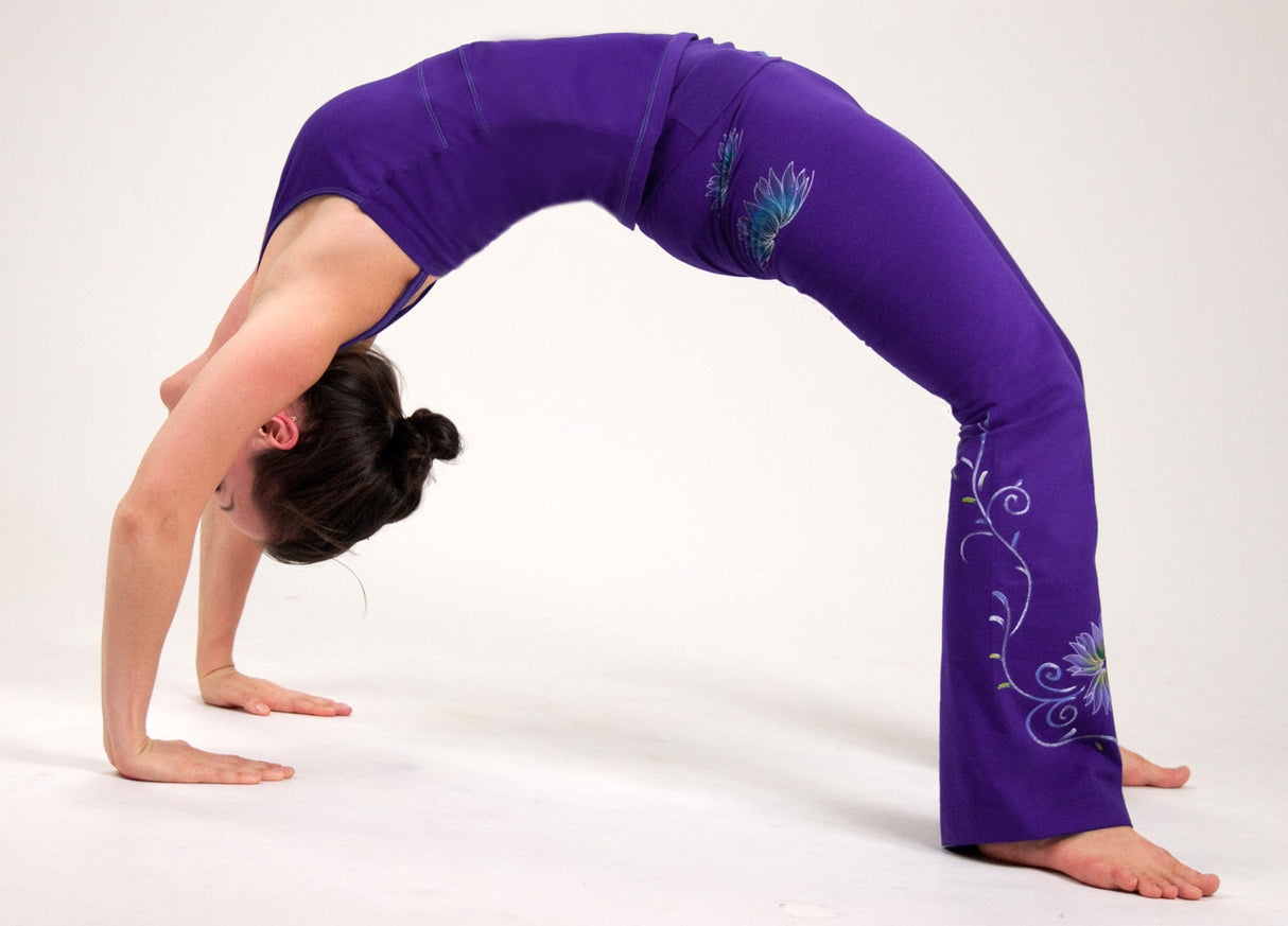Bootleg-Hose "Lotus", purple - YOGISHOP