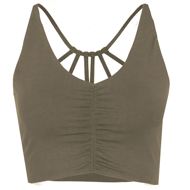 Yoga-Bra Carolina - olive - YOGISHOP