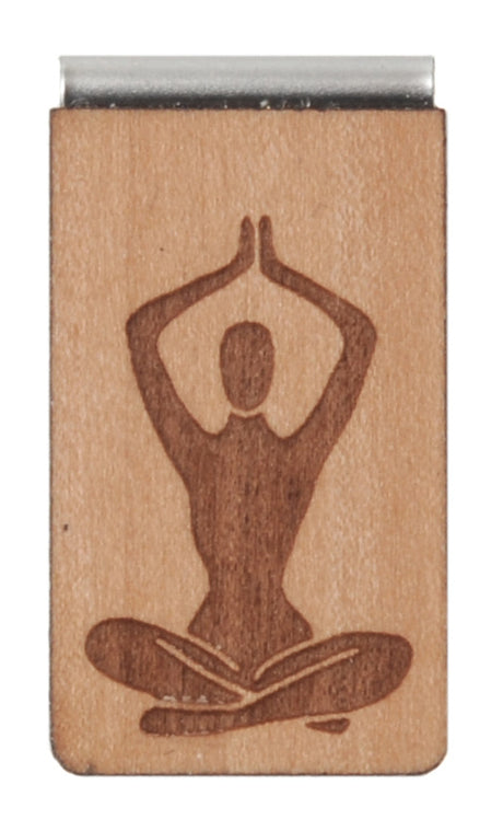 Lesezeichen aus Holz mit Gravur - YOGISHOP