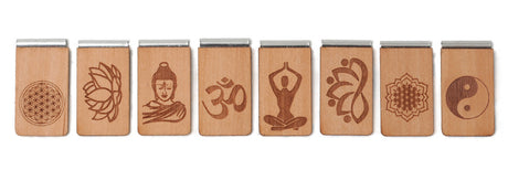 Lesezeichen aus Holz mit Gravur - YOGISHOP