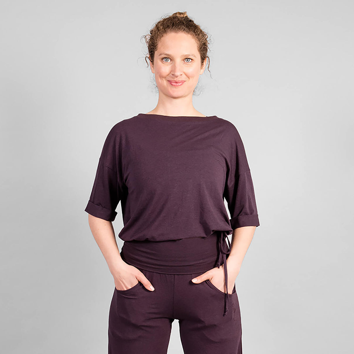 Cosma Relax fit Shirt - Dark Purple - YOGISHOP