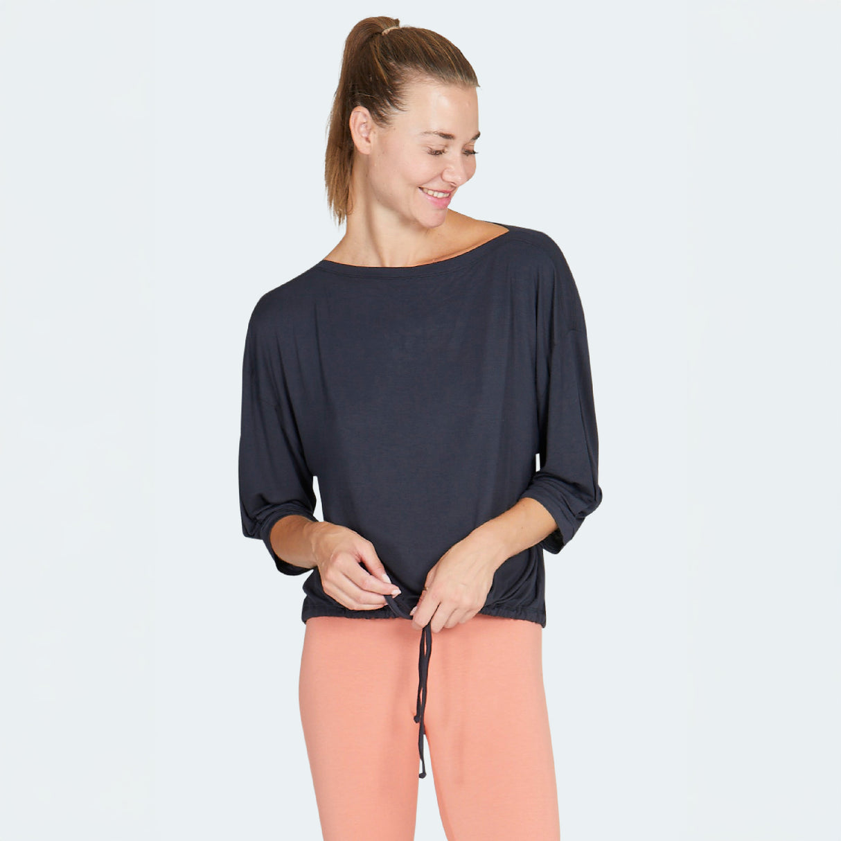 Cosy Top Twist Soma - anthracite - YOGISHOP