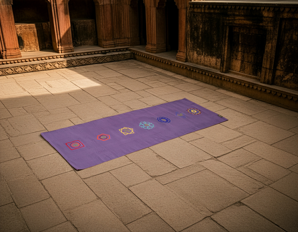 Yogateppich katoenen deken - chakra