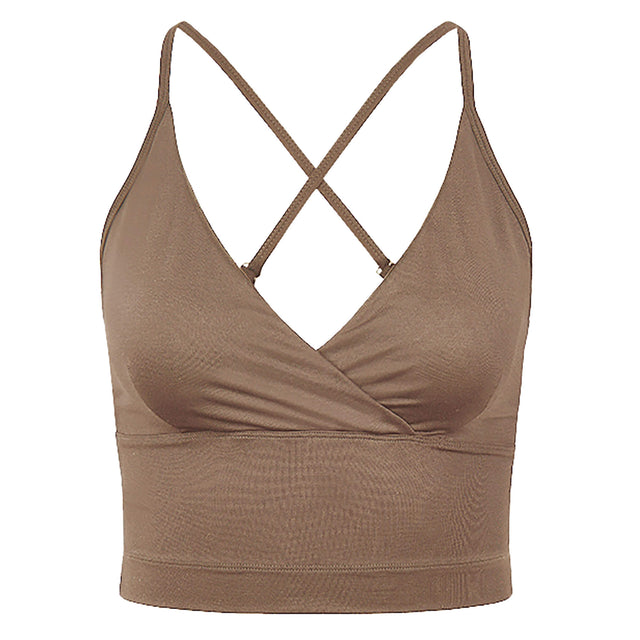 Crop-Top Pari - cinnamon - YOGISHOP