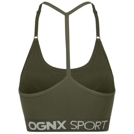 Sport-BH "Crossback" - olive - YOGISHOP