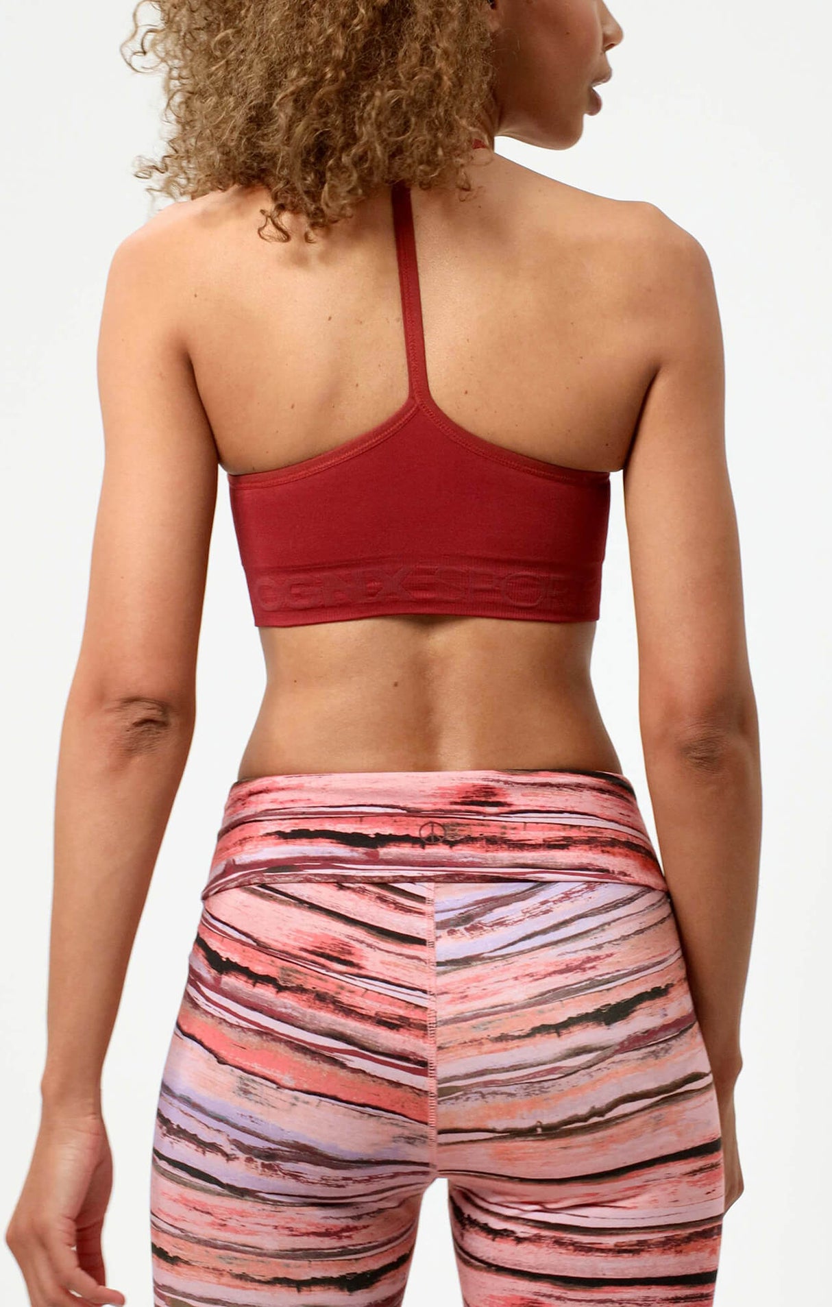 Sport-BH "Crossback" - rot - YOGISHOP