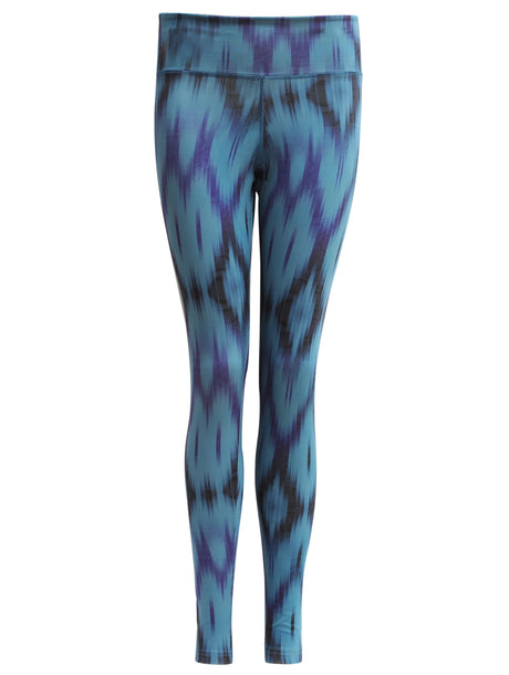 Yoga-Leggings "Devi" - Ikat aqua - YOGISHOP