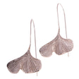 Ginkgo Blatt Ohrringe, 925 Sterling Silber - YOGISHOP