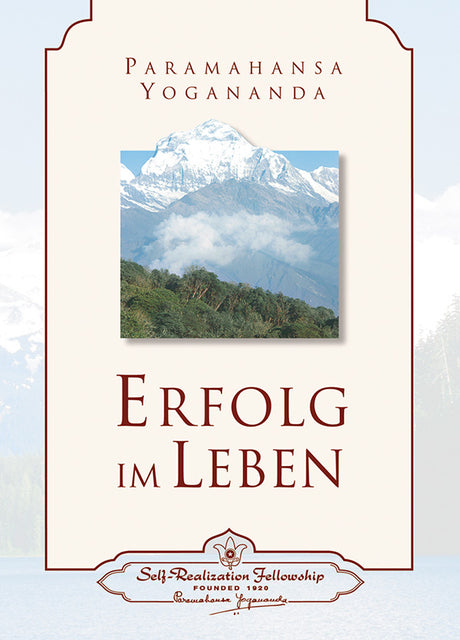 Erfolg im Leben mit Paramahansa Yogananda - YOGISHOP