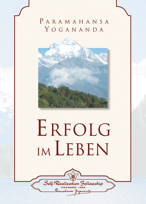 Erfolg im Leben mit Paramahansa Yogananda - YOGISHOP