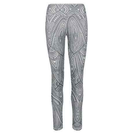 Yoga-Leggings Ganga 7/8 - mandala grey - YOGISHOP