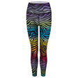 Yoga-Leggings Ganga 7/8 zebra - rainbow - YOGISHOP