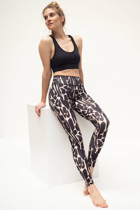 Yoga-Leggings Ganga 7/8 - wild skin - YOGISHOP