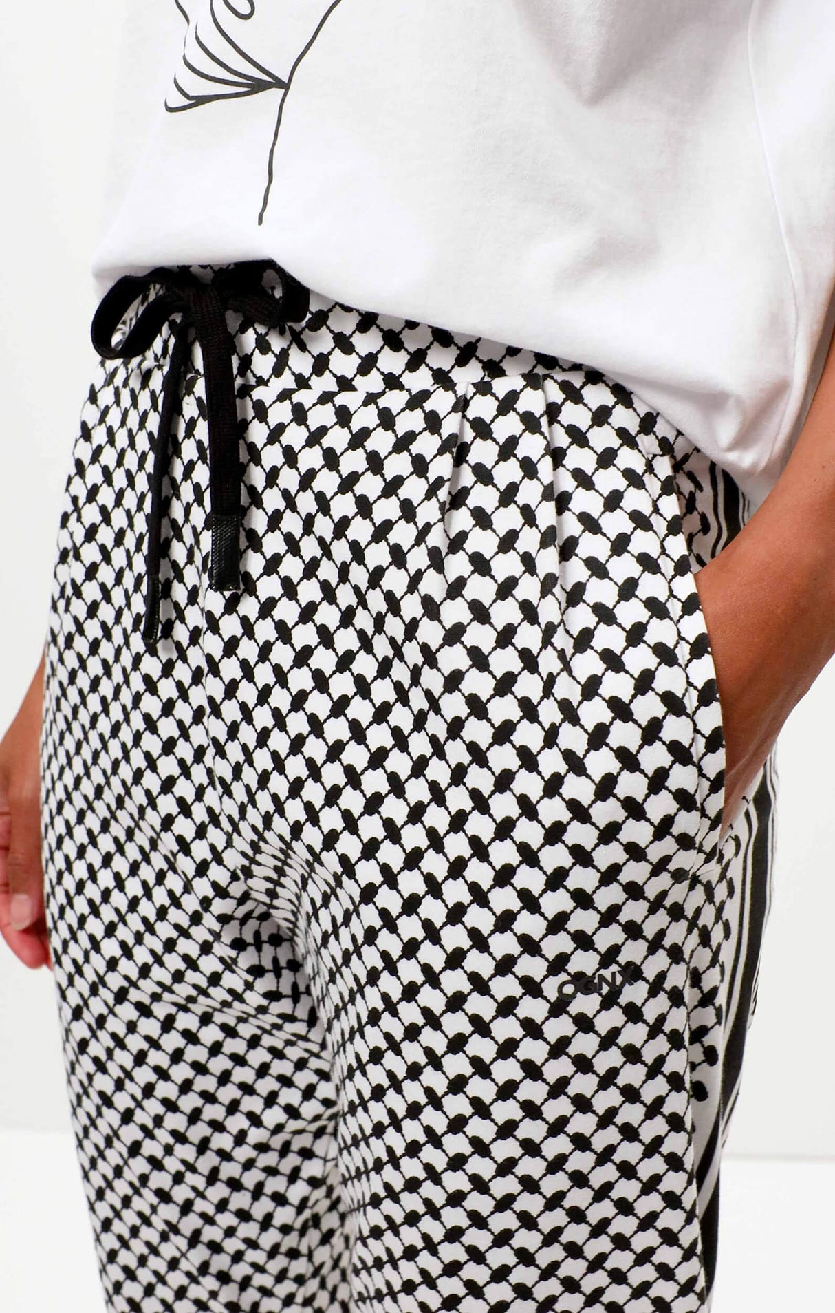 Harem Pants "Keffiah" - weiss - YOGISHOP