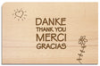 Postkarte aus Holz - YOGISHOP
