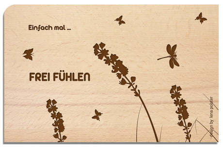 Postkarte aus Holz - YOGISHOP