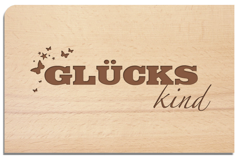 Postkarte aus Holz - YOGISHOP