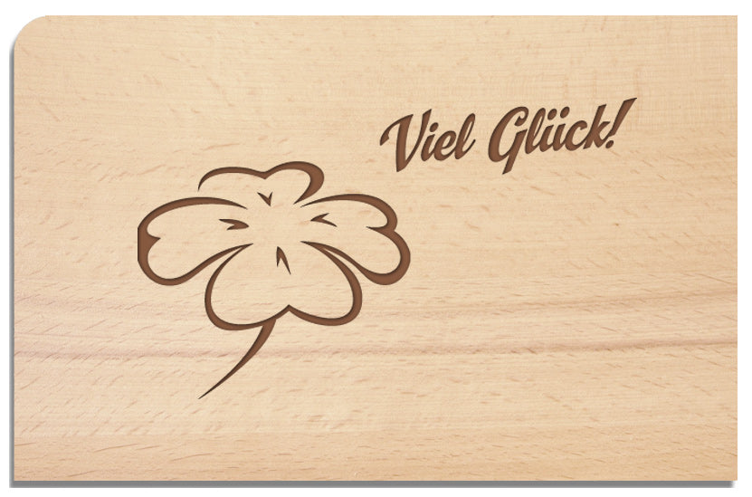 Postkarte aus Holz - YOGISHOP