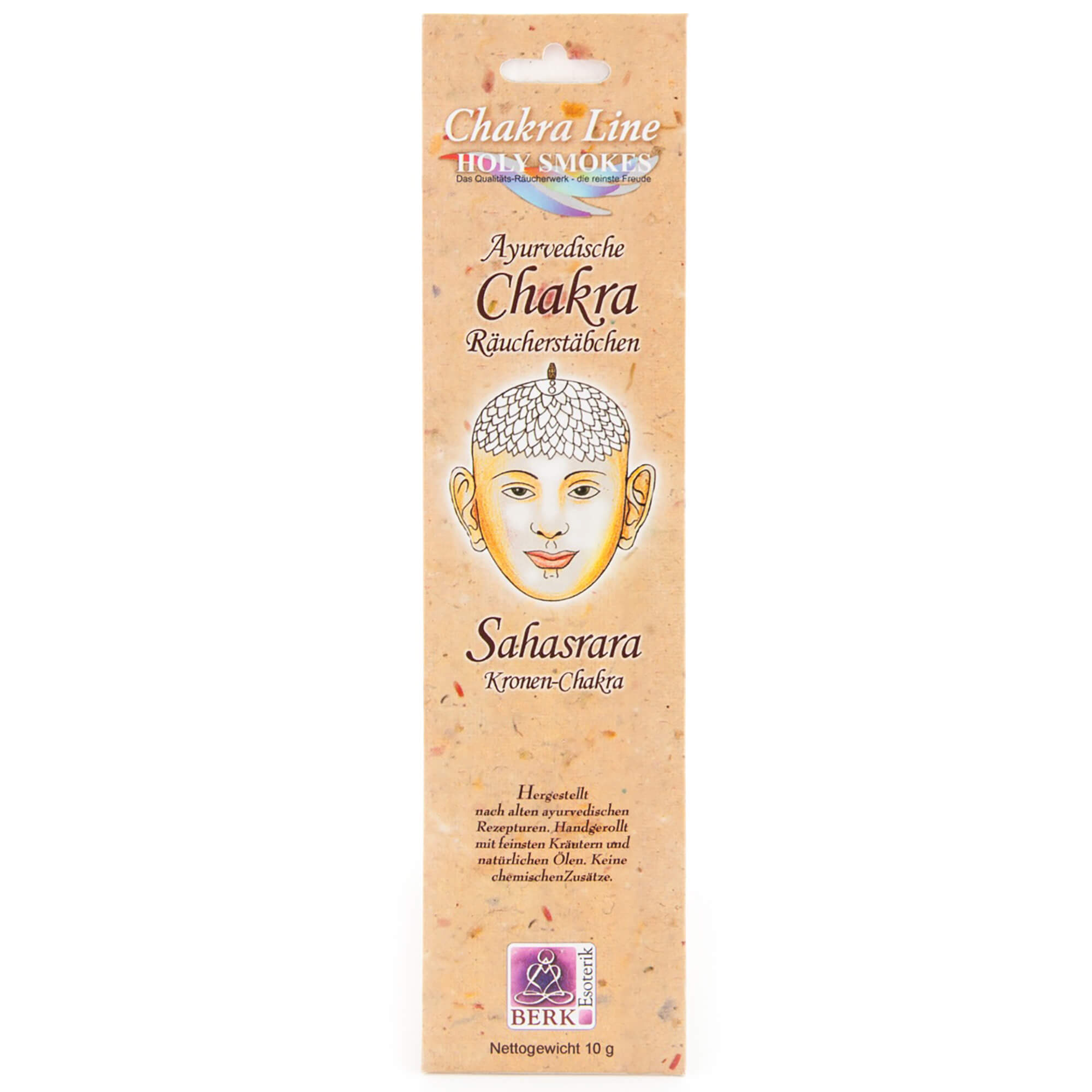 Ayurvedische Chakra Räucherstäbchen - Kronen-Chakra (Sahasrara), 10 g - YOGISHOP