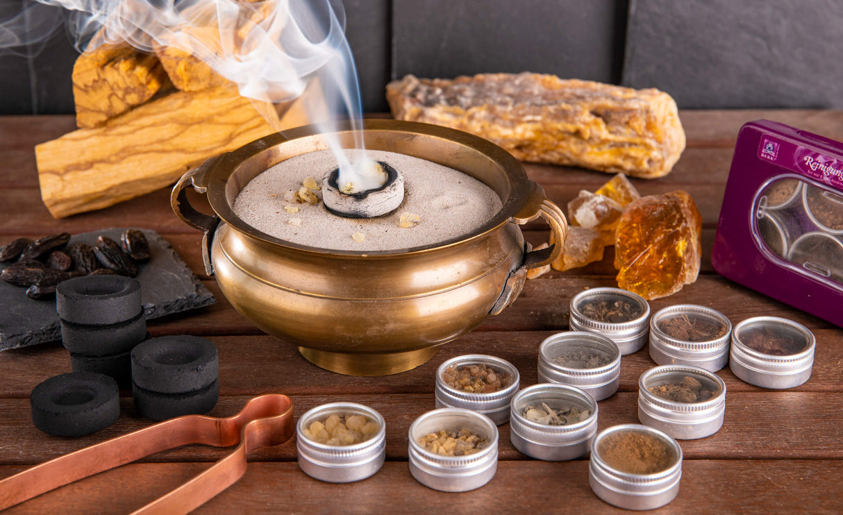 Räucher Set Reine Harze - 12 Döschen, 50 g - YOGISHOP