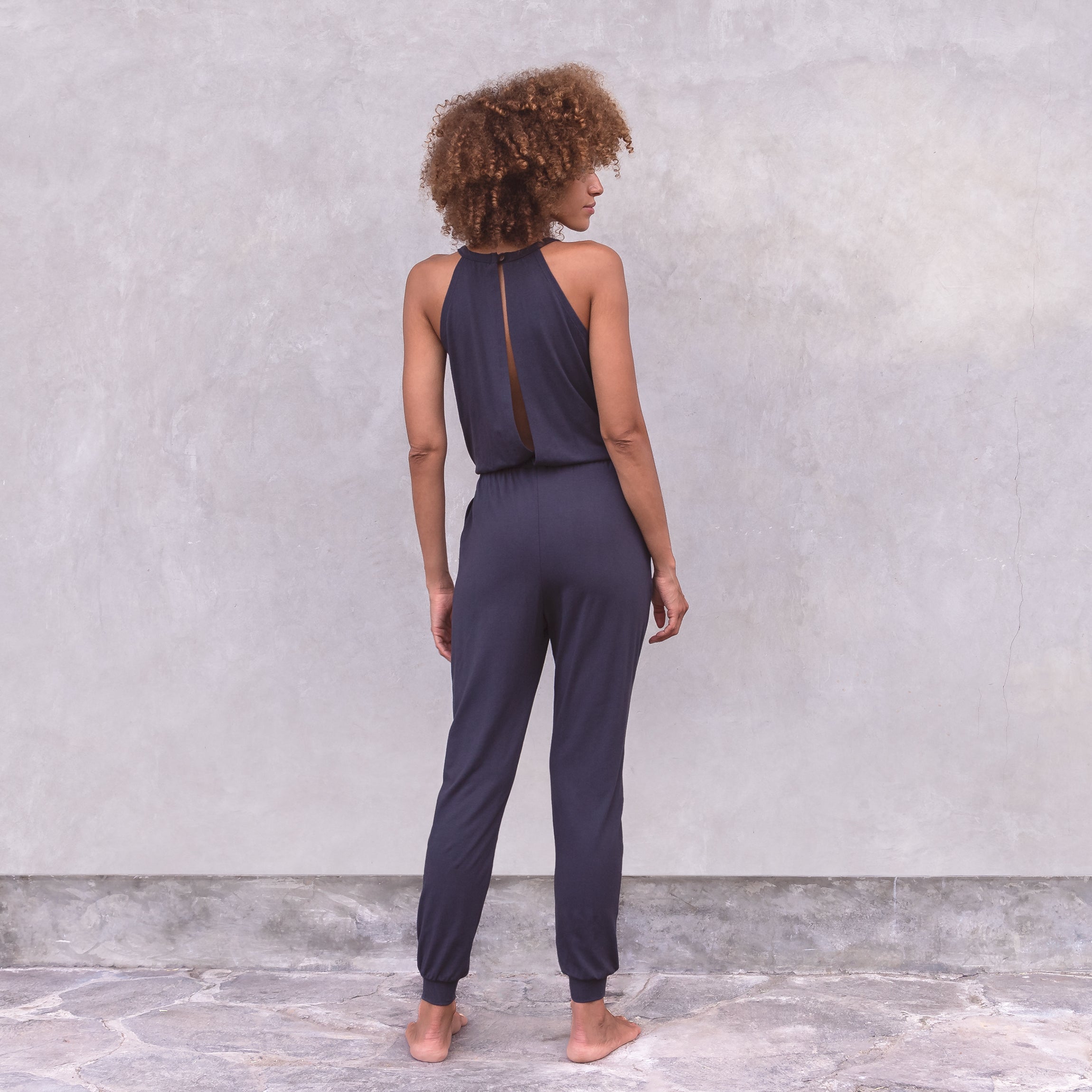 Yoga-Jumpsuit Paris - Tencel nightblue - YOGISHOP