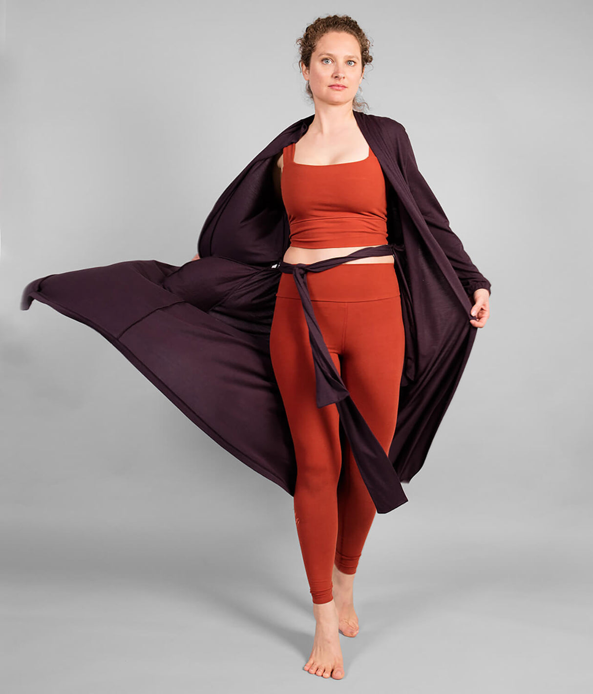 Mizar Kimono - Dark Purple - YOGISHOP