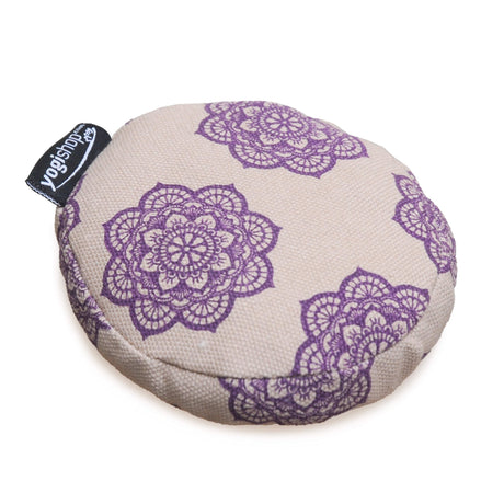 Klangschalenkissen rund - vintage - organic cotton, Ø 10 cm - YOGISHOP