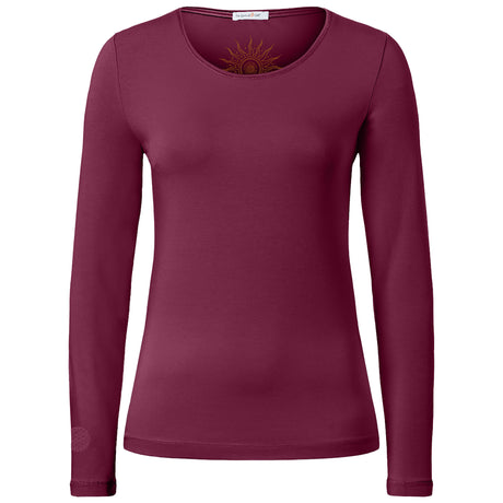 Langarm Shirt Mabu Chakra - berry - YOGISHOP