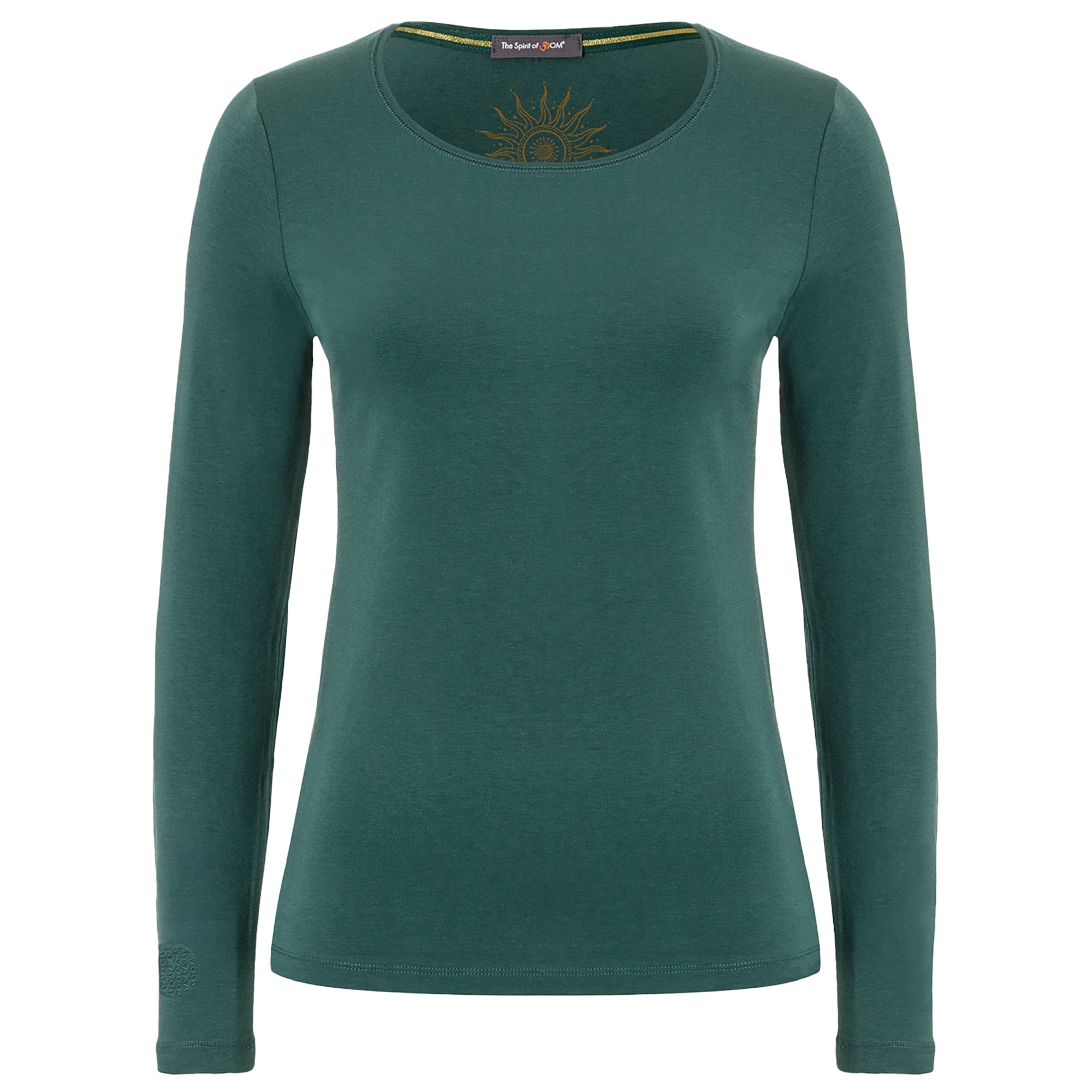 Langarm Shirt Mabu Chakra - smaragd - YOGISHOP