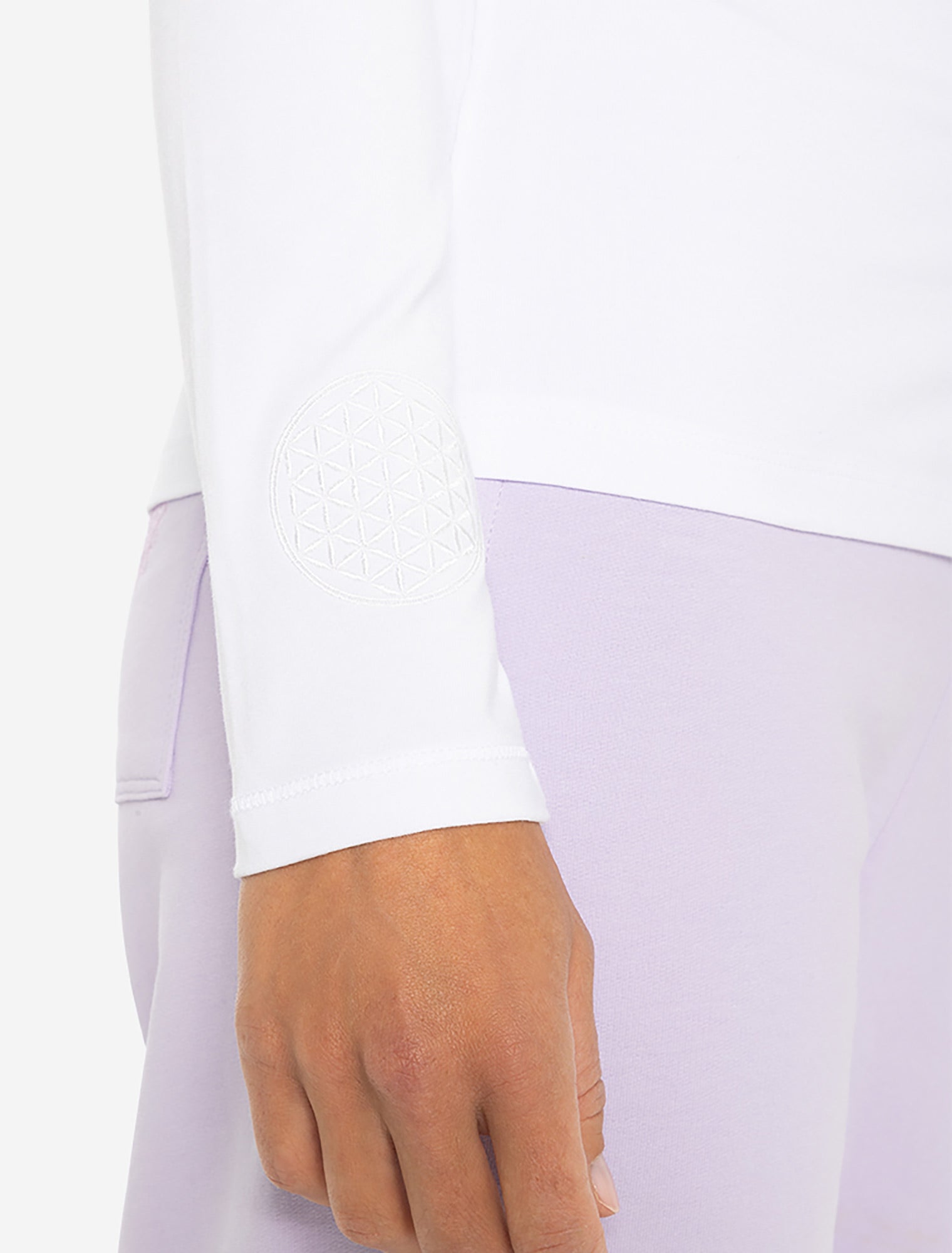 Langarm Shirt Mabu Chakra - weiss - YOGISHOP