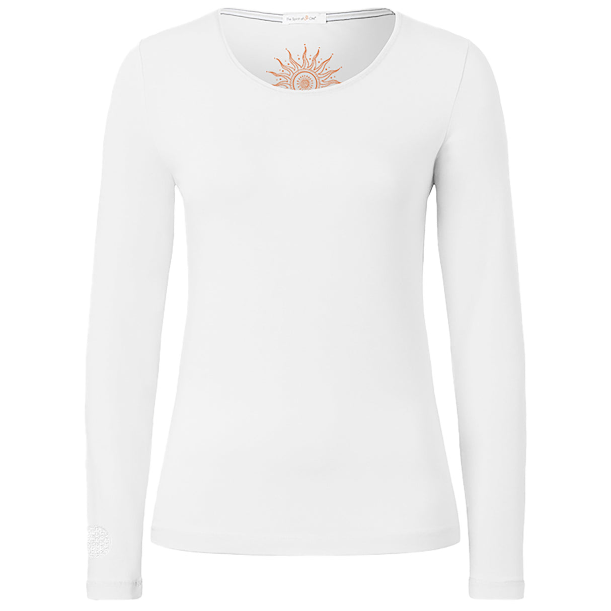 Langarm Shirt Mabu Chakra - weiss - YOGISHOP