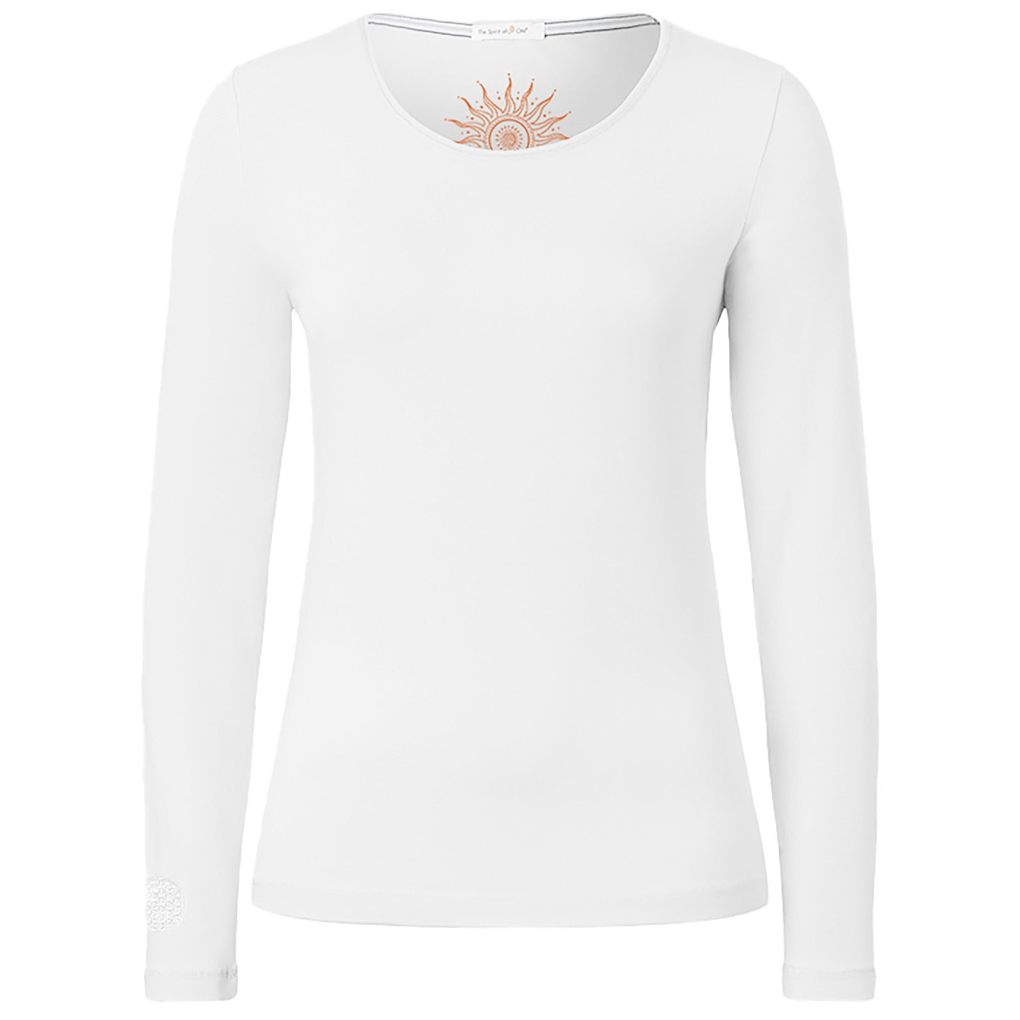 Langarm Shirt Mabu Chakra - weiss - YOGISHOP