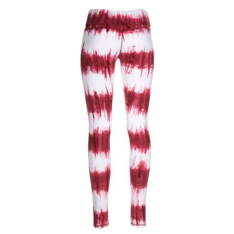 Yoga-Batik-Leggings "Lava" - rot/weiss - YOGISHOP