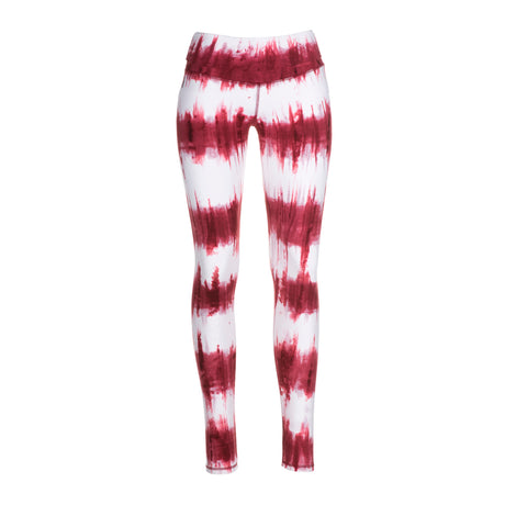 Yoga-Batik-Leggings "Lava" - rot/weiss - YOGISHOP