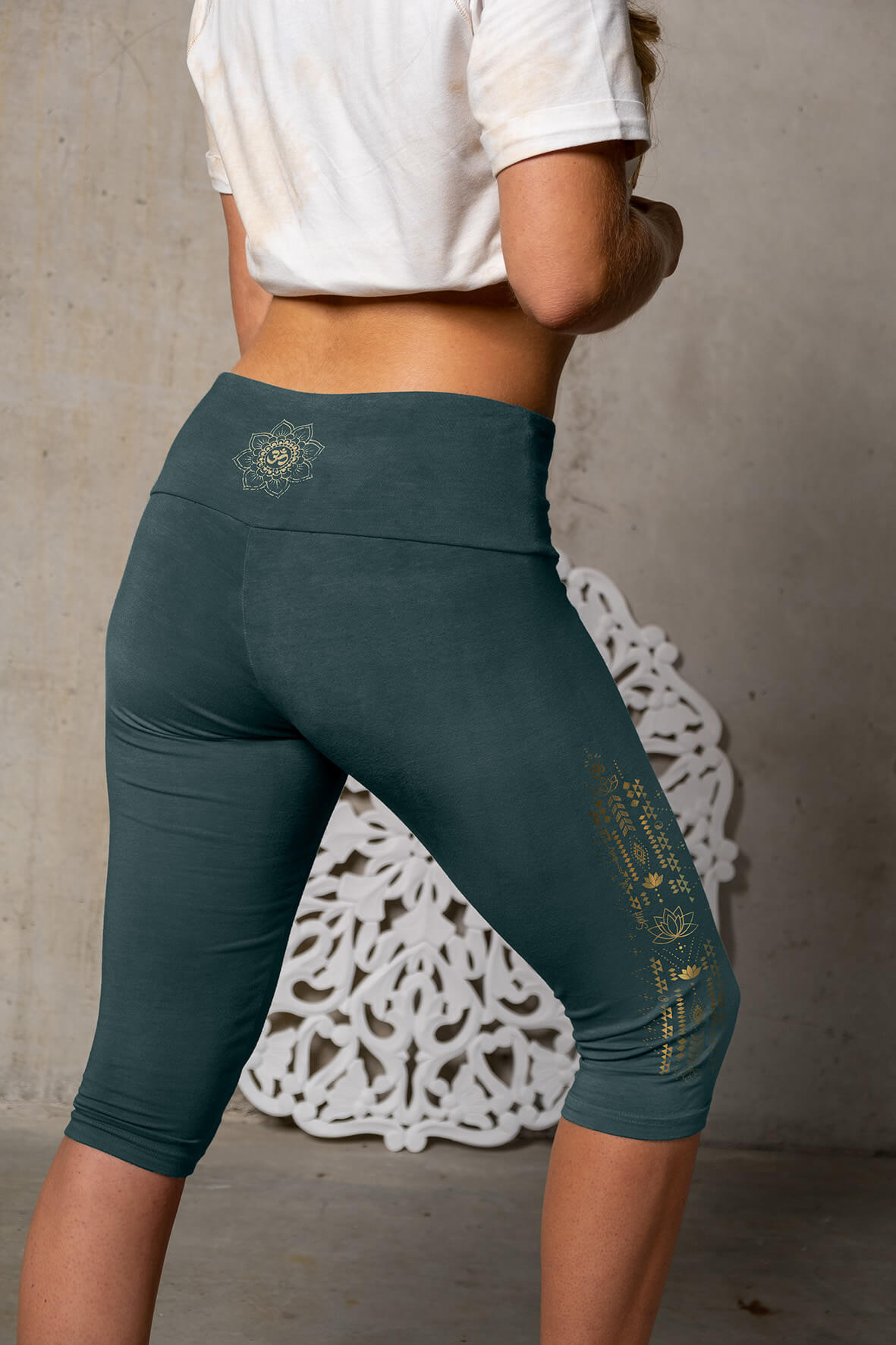 Leggings capri - green - YOGISHOP