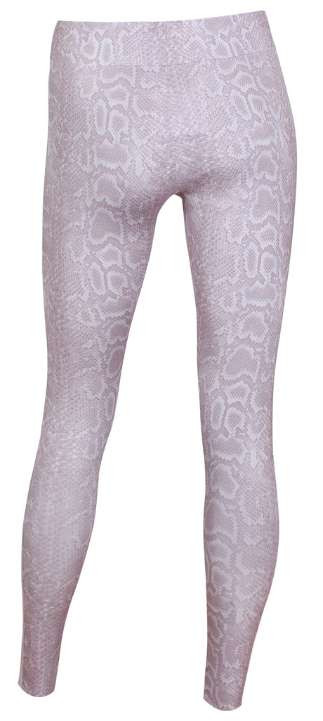 Yoga-Leggings "cool snake" - greymelange/white - YOGISHOP