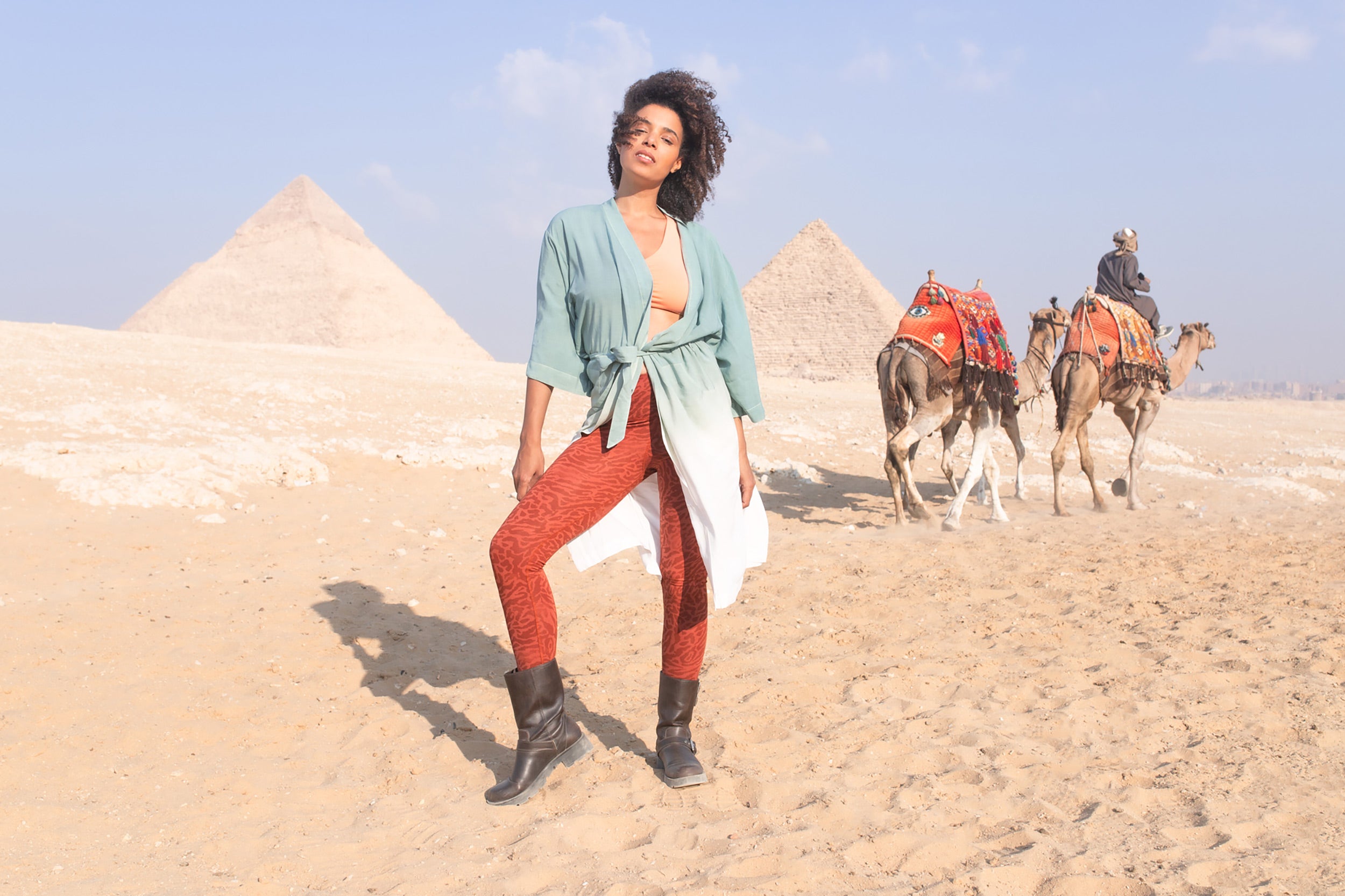 Yoga-Leggings Leona - cinnamon - YOGISHOP