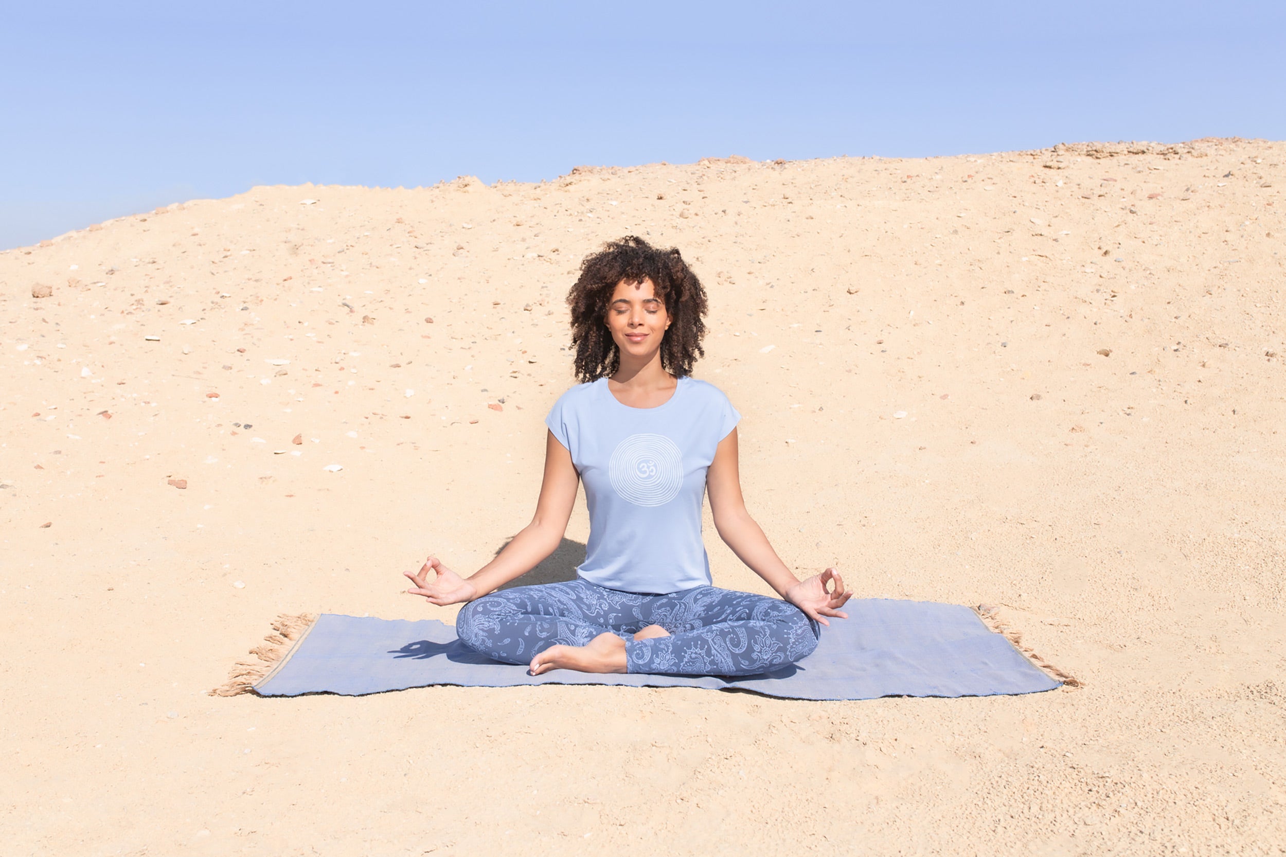 Yoga-Leggings Leela - bluegrey - YOGISHOP