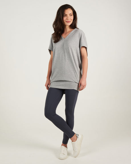 Yoga-Leggings "move it" - smoke - YOGISHOP