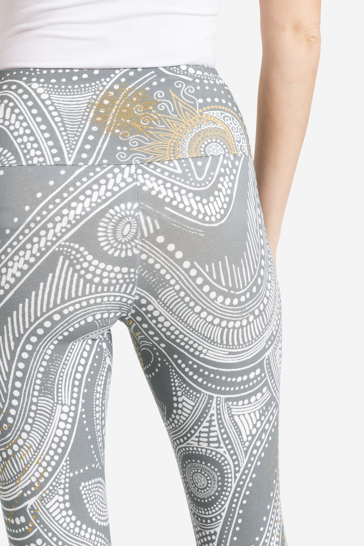 Yoga Leggings Puja - graugold - YOGISHOP