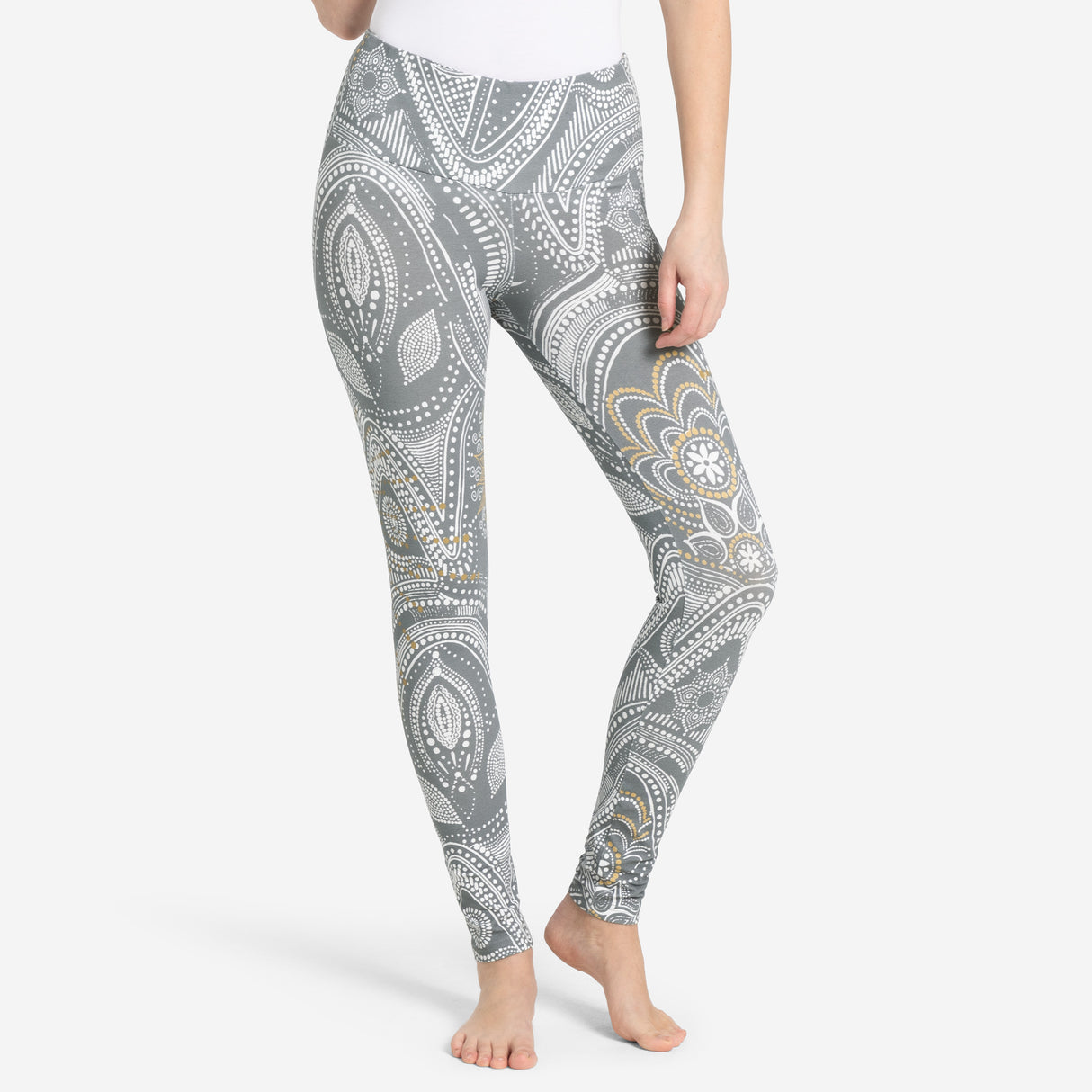 Yoga Leggings Puja - graugold - YOGISHOP