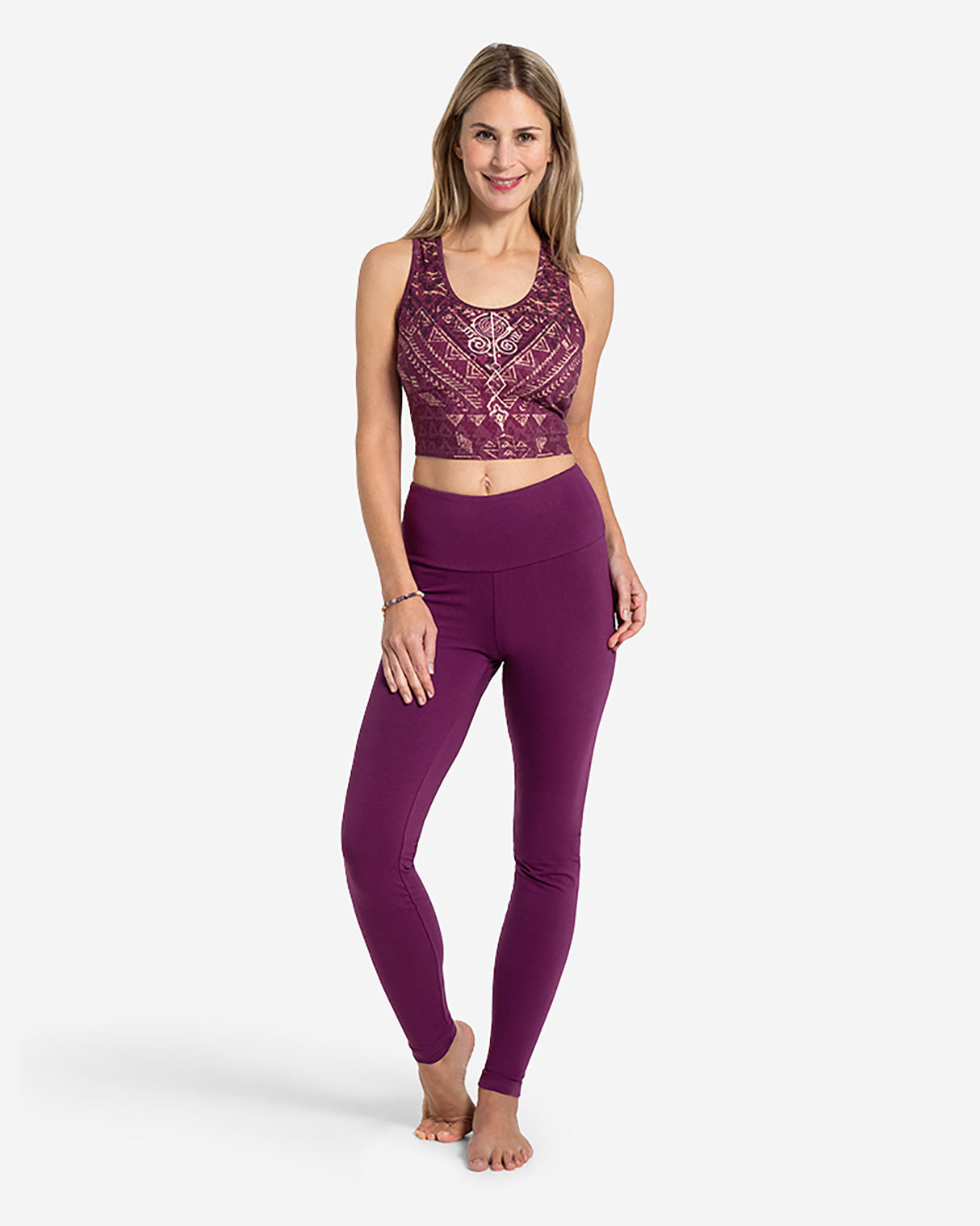 Yoga Leggings Satya - viola - YOGISHOP